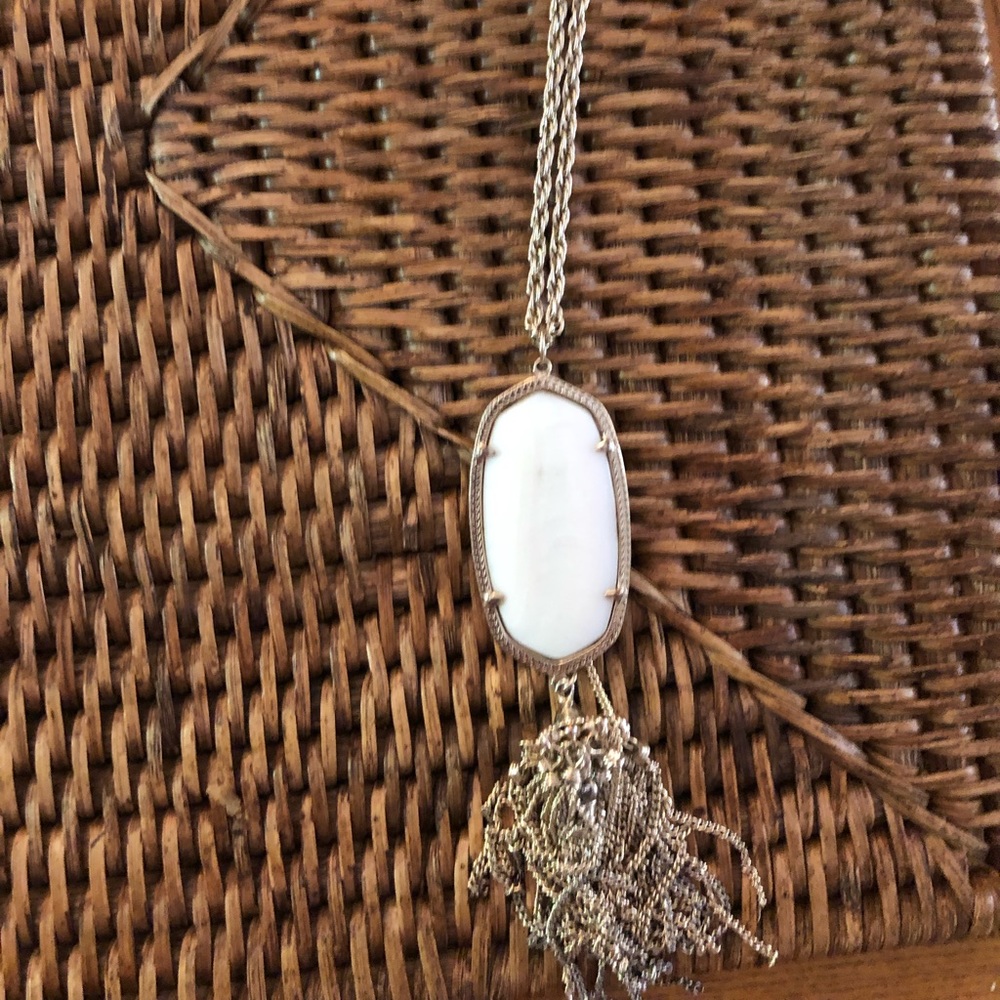 Kendra Scott White Pearl Rayne Necklace